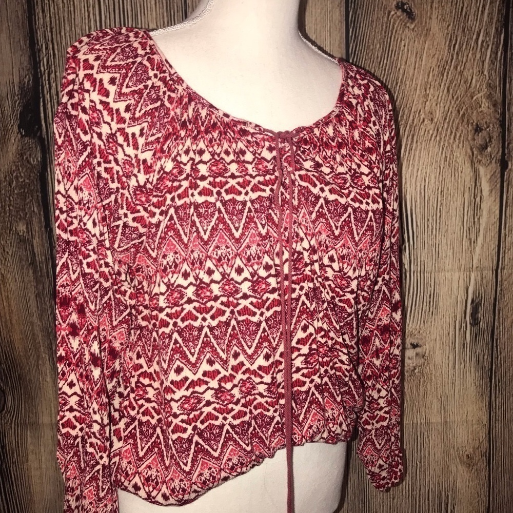 Panhandle Medium Pink Bohemian Long sleeved Shirt